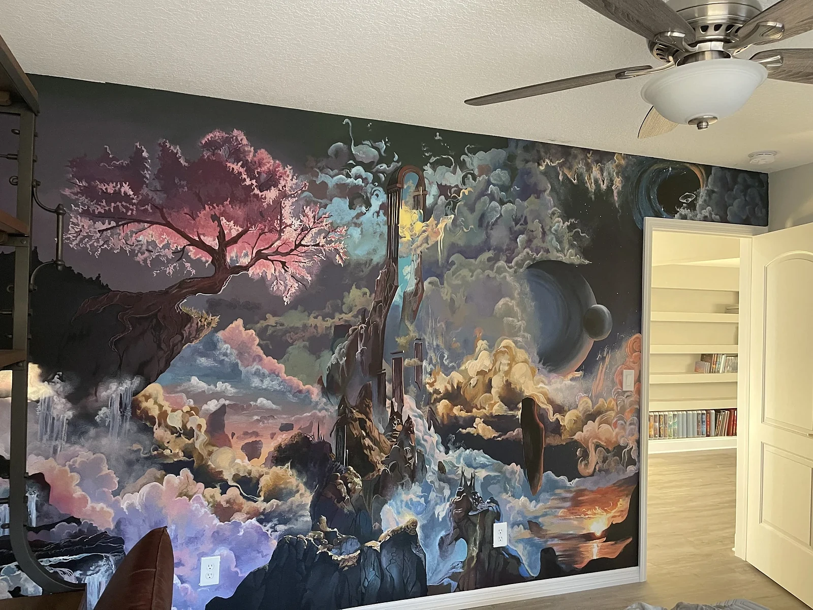 Bedroom Mural, mural, matte wall paint by Federica Bocca